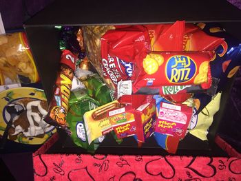 Multi colored text on wall