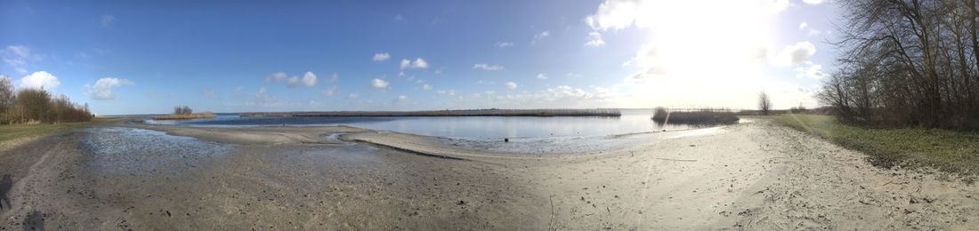 Panoramic view of sea against sky
