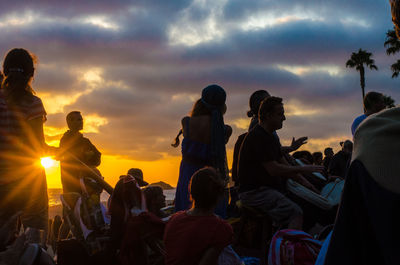 People at sunset