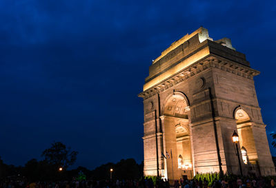 India gate after sunset, new delhi, india