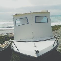 View of boats in sea