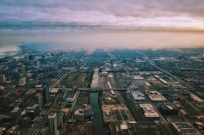 Aerial view of city