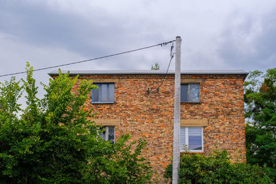 Low angle view of building against sky