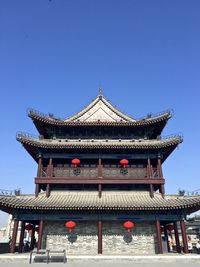 Low angle view of temple