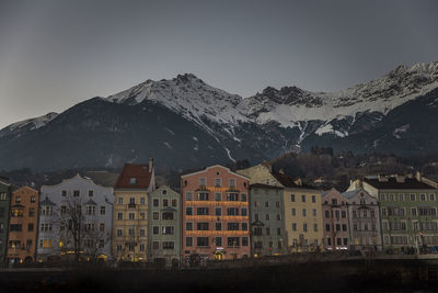 Famous city scape of innsbruck, austria