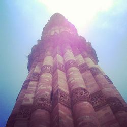 Low angle view of historical building against sky