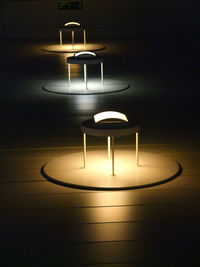 Lit lamp lit up