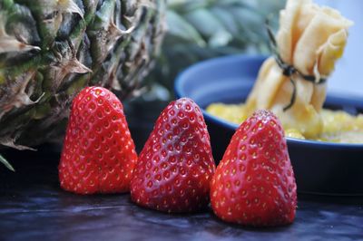 Close-up of strawberries