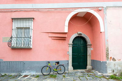 Bicycle outside building