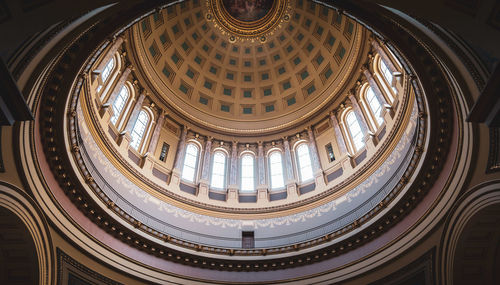 Low angle view of ceiling of building