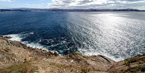 Scenic view of sea against sky