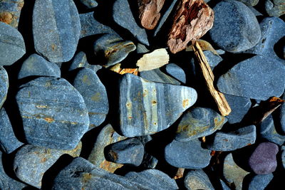 Full frame shot of pebbles