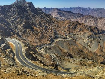 Scenic view of mountain range