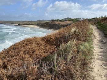 Scenic view of sea against sky