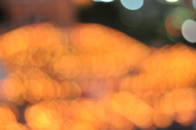 Defocused image of lights