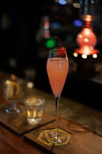 Close-up of drink on table