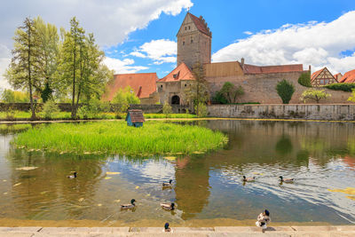 View of historic building against cloudy sky