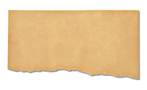 Low angle view of empty paper against clear sky