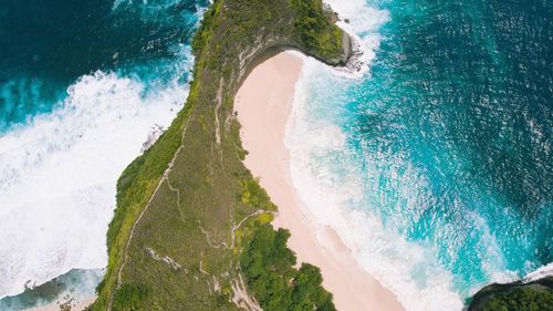 Aerial view of sea