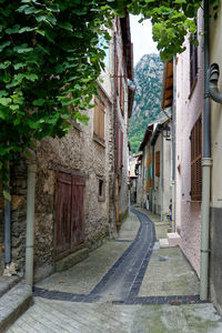 Street amidst buildings in town