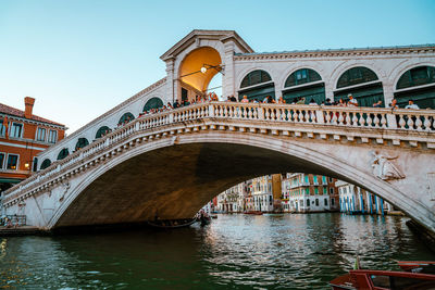 Ponte di rialto at sunset