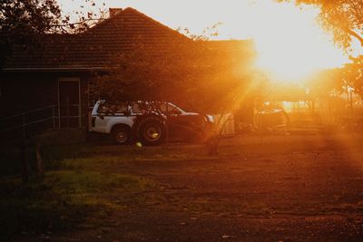 Farm sunset