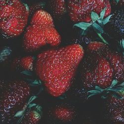 Full frame shot of strawberries