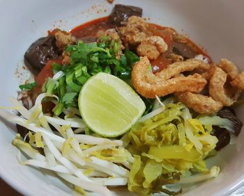 Close-up of food in plate