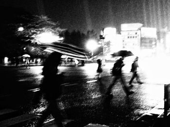 Night view of city street at night