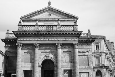 Low angle view of historical building