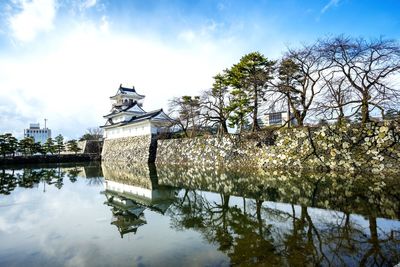 Toyama castle in toyama city, japan