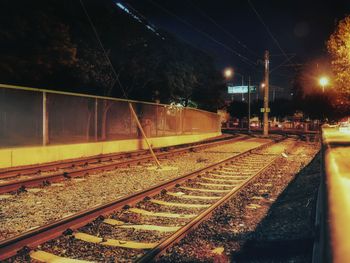 Night train at night