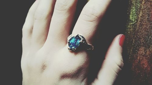 Close-up of human hand