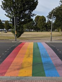Rainbow pedestrian crossing in southsea