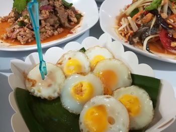 Close-up of food in plate