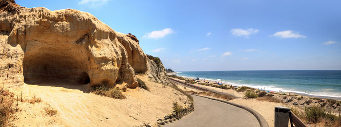 Panoramic view of beach