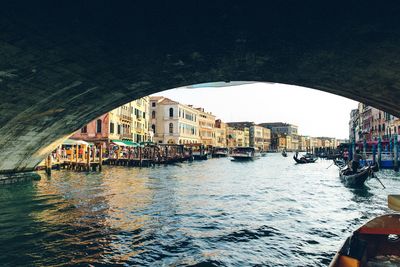 View of bridge over canal