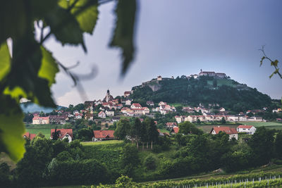 Townscape against sky