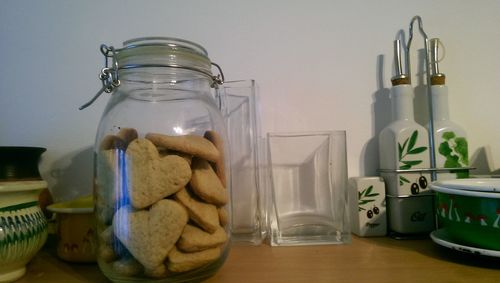 Bottles in jar