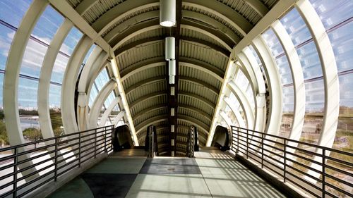 Low angle view of modern building in city