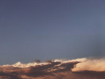 Low angle view of clouds in sky