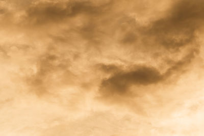 Low angle view of sky during sunset