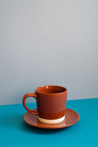 Close-up of coffee on table