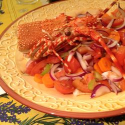 Close-up of served food