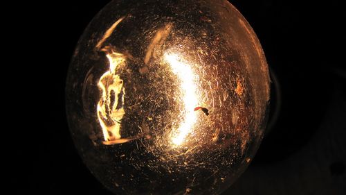 Close-up of light bulb