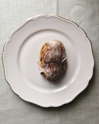 Close-up of dessert in plate on table