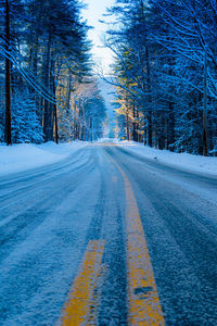 Snow covered road