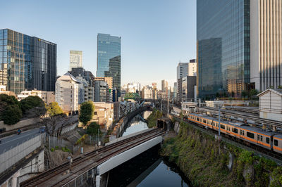 Modern buildings in city