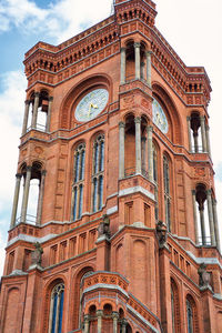 Low angle view of historical building