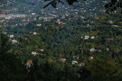 High angle view of townscape